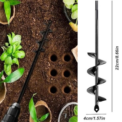 Auger drill bit Set Spiral Drill Bit for Garden Planting Bul - TikTok