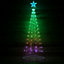 4ft (1.2m) Christmas Cone Tree with 52 Colour Changing LEDs and Remote Control