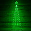 4ft (1.2m) Christmas Cone Tree with 52 Colour Changing LEDs and Remote Control