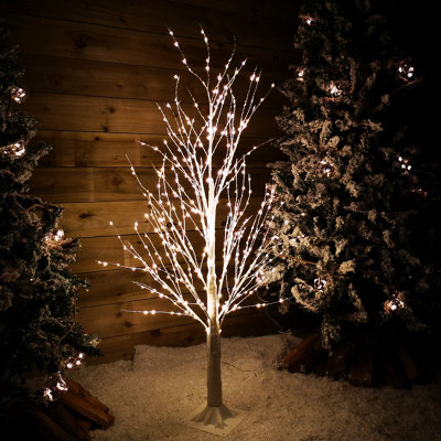 4ft (1.2m) White Modelling Micro Dot Tree with 500 Twinkling LEDs in ...
