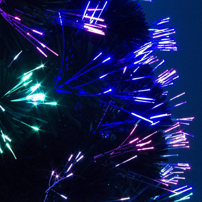 4FT(120 Tips) Green Artificial Fibre Optic Christmas Tree Xmas With Metal Stand - 3