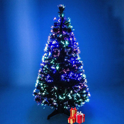 4FT(120 Tips) Green Artificial Fibre Optic Christmas Tree Xmas With Metal Stand - 5