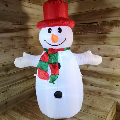 4ft (120cm) LED Outdoor Christmas Inflatables Snowman Indoor