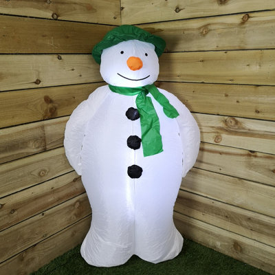 4ft (120cm) The Snowman Film Licenced Indoor Outdoor LED Inflatable ...