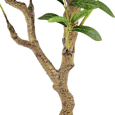 4FT Artificial Olive Tree Faux Tree with Lifelike Olive Leaves for Home Decor - 4