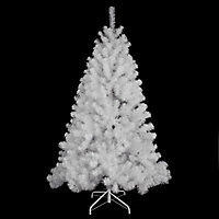 4ft- Black Artificial Tree Imperial 230 Tips Artificial Tree with Metal Stand White 8Ft/240CM