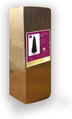 4FT Black Pencil Cristmas Tree Price Comparisons | Compare The Build