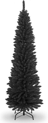 4FT Black Pencil Cristmas Tree