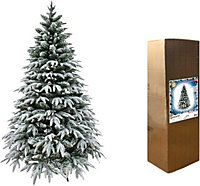 4FT Green Lapland Snow Covered Christmas Tree