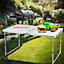4Ft Heavy Duty Folding Table - Portable Plastic Camping Garden Party Catering Outdoor Indoor Use