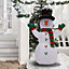 4ft Inflatable Snowman Christmas Yard Decoration with LED Lights