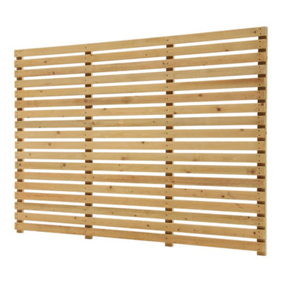 4FT Lap Wooden Fence panel for Garden and Patio Landscaping 1.8m W x 1.2m H