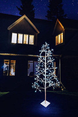 4FT Prelit Twig Tree White LED