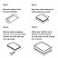 4FT Small Double Memory Foam Mattress 15cm thick with 2 Pillows
