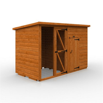4ft x 4ft (1150mm x 1150mm) Horsforth Shiplap Animal House & 4ft Run(12mm Tongue and Groove Floor and Roof)