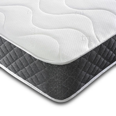 4FT6 Double Cool Blue Memory Foam Open Coil Spring Mattress (135x190x18cm)