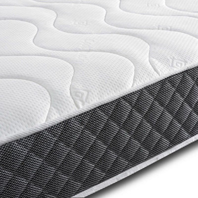 4FT6 Double Cool Blue Memory Foam Open Coil Spring Mattress (135x190x18cm)