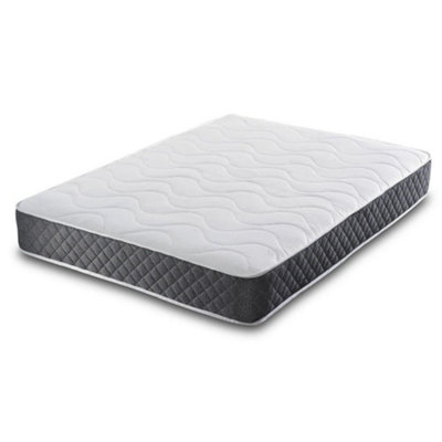 4FT6 Double Cool Blue Memory Foam Open Coil Spring Mattress (135x190x18cm)