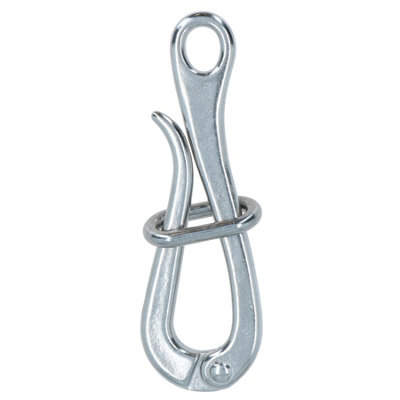 4in Marine Pelican Hook + Eye Quick Release Link Stainless Steel Guard ...