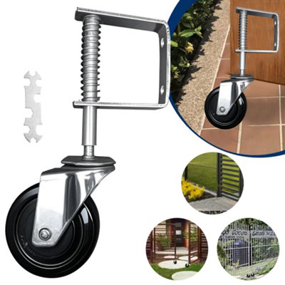 4inch Gate Wheel Heavy Duty Spring Loaded Support Door Sliding Wheels