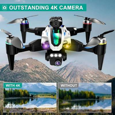 4K Camera Drone - Foldable Quadcopter with Dual HD Cameras, Carrying ...