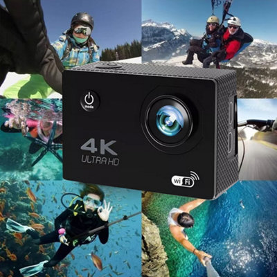 Caméra Sport 5K/4K Ultra HD 50MP – Caméra D'Action Étanche 30M, Stabilisation EIS, Grand Angle 170°, WiFi + Carte 64GB – Idéale Moto, Plongée, Vlog & Sports Extrêmes