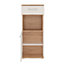 4KIDS 1 door 1 drawer narrow cabinet with opalino handles