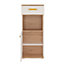 4KIDS 1 door 1 drawer narrow cabinet with orange handles