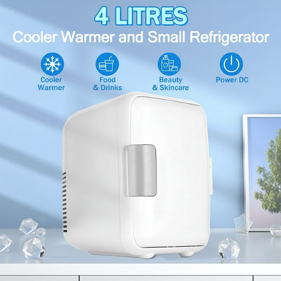 4L Portable Mini Fridge Cooler Warmer Compact Electric Ice Box for Home ...