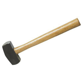 4lb Hardwood Sledge Hammer Short Handled Forged Steel Head Hardwood Shaft