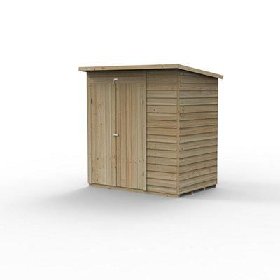 4LIFE Pent Shed 6x4 - No Windows - Double Door