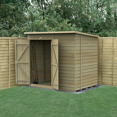 4LIFE Pent Shed 7x5 - No Windows - Double Door