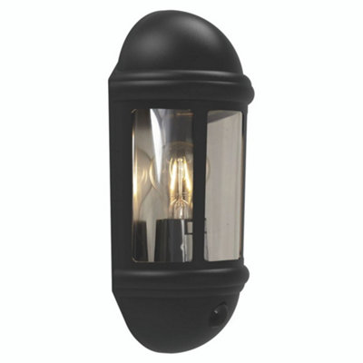 4Lite 4L2/3411 Outdoor Half Lantern Light Fitting with PIR Movement
