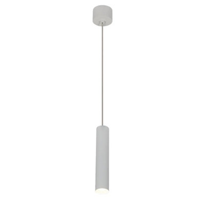 4lite Die-Cast Aluminium 3K Modern Slim 7W LED Pendant Light - White