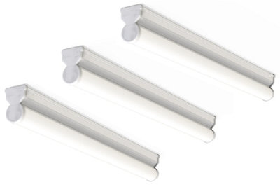 4lite High Performance LED Under Cabinet Link Light - 310mm 3K Pack of 3