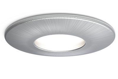 4lite IP65 GU10 Fire-Rated Downlight - Satin Chrome, Pack of 6