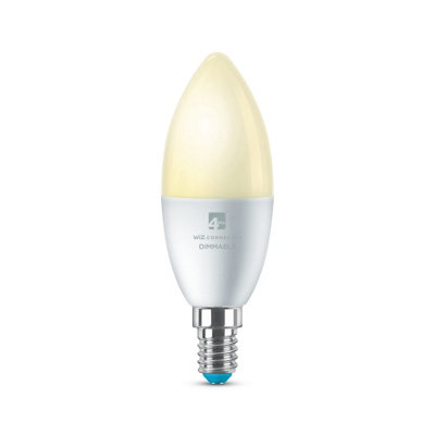 4lite Smart Wiz Connected Candle LED Bulb - Dimmable WiFi/Bluetooth 4.9W 470lm E14 Screw Fitting