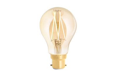 4lite WiZ Connected A60 Amber White WiFi LED Smart Bulb with B22 Bayonet Cap for Smart Home Lighting
