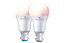 4lite WiZ Connected A60 LED Smart Bulb Colour Dimmable B22 Bayonet Pack of 2