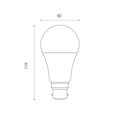 4lite WiZ Connected A60 LED Smart Bulb White Dimmable WiFi B22 Bayonet Fit Pack of 3