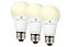 4lite WiZ Connected A60 LED Smart Bulb White Dimmable WiFi E27 Screw Fit Pack of 3