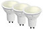 4lite WiZ Connected Dimmable Warm White WiFi LED Smart Bulb GU10 Pack of 3