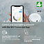 4lite WiZ Connected LED Fire Rated Downlight IP65 GU10 Downlight Matt White WiFi Bluetooth Pack of 2