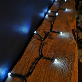 4m Battery Operated Indoor Outdoor Christmas String lights with 80 White LEDs