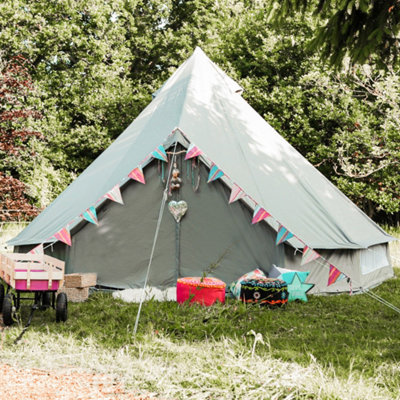 4m Bell Tent - Oxford 230 - Grey