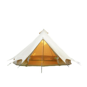4m Bell Tent Plus - Fire Retardant Cotton 320 - With Flap