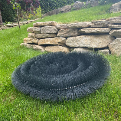 4m Black Gutter Brush Leaf & Moss Guard - 5