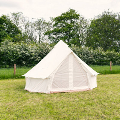 4m Kokoon Deluxe XL Bell Tent with Chimney Fitting - 100% cotton canvas