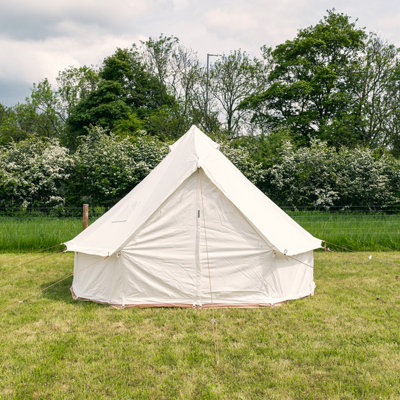 4m Kokoon Deluxe XL Bell Tent with Chimney Fitting - 100% cotton canvas - 3