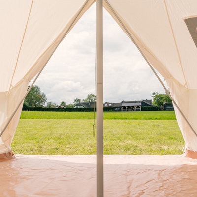 4m Kokoon Deluxe XL Bell Tent with Chimney Fitting - 100% cotton canvas - 8